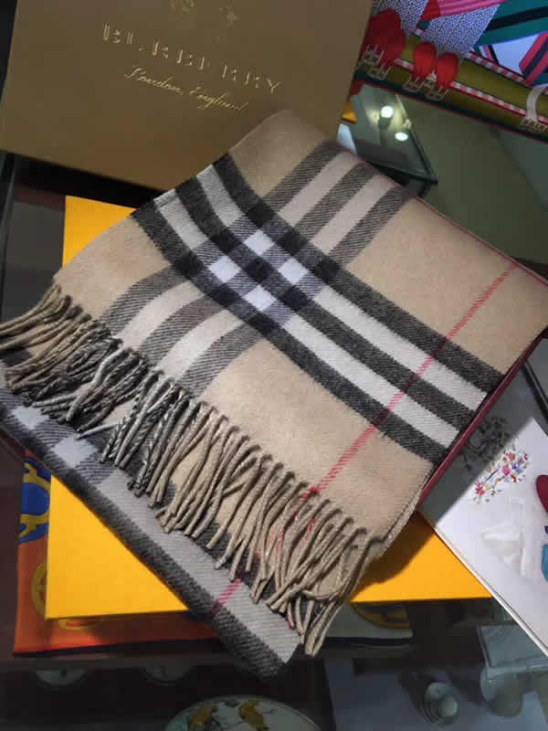 Women Scarves Autumn Winter New Female Wool Scarf Fake Burberry Scarves 25